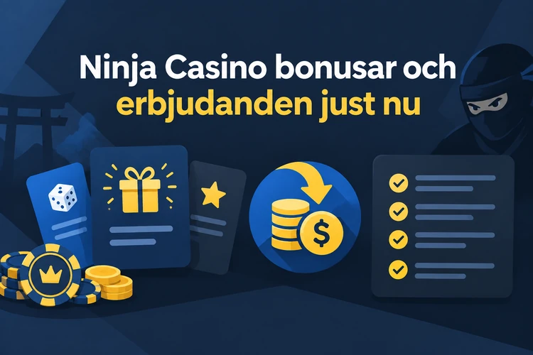 Ninja Casino bonusar och erbjudanden just nu