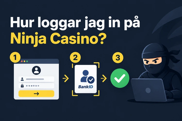 Hur loggar jag in på Ninja Casino?